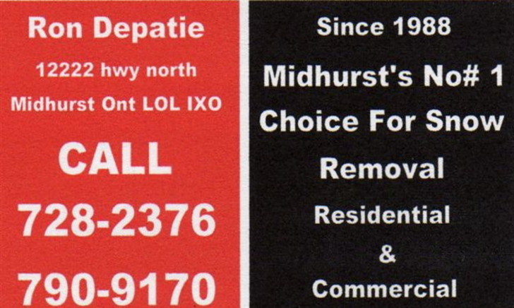 Ron DEPATIE SNOW REMOVEL B