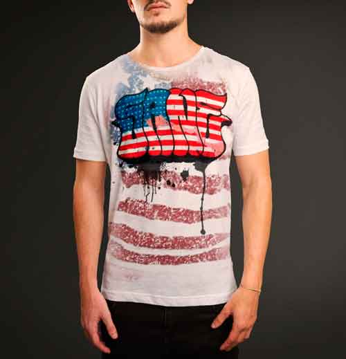 Spray Painted T Shirts